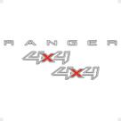 Adesivos Compatíveis C/ Ranger 2013/2016 4x4 + Faixa Cinza