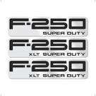 Adesivos Compatíveis F-250 Xlt Super Duty Resinado Cromado