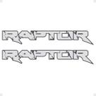 Adesivos Compatíveis Ranger Raptor 2018/ Faixa Prata/Grafite