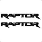 Adesivos Compatíveis Ranger Raptor 2018/ Faixa Preto/Prata