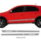 Adesivos Compatível Gol Rallye 2011 Lateral + Traseira R699 CINZA