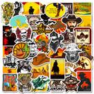 Adesivos Cowgirl Western Theme, decalques de vinil, 50 unidades