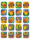 Adesivos criados por professores: Fall Multicolor (1806)