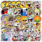 Adesivos Cupheads, vinil impermeável, anime, 50 unidades/lote