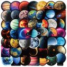 Adesivos Dark Cosmic Planet Aesthetic Galaxy Vinyl 50 unidades