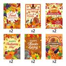 Adesivos de Ação de Graças, Decoração de Outono, Outono, Colheita x12