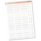 Adesivos de Avaliação com Estrelas para Planner, Arco-íris, Folha 11 x 17 cm