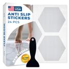 Adesivos de banho antiderrapantes, 24 peças, tiras de chuveiro antiderrapantes invisíveis para adultos, adesivos de banheira premium (transparentes)