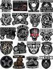 Adesivos de capacete de motocicleta Kakembo 100% vinil impermeável