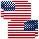 Adesivos de carro Anley American US Flag 5x3cm, 4 peças refletivas