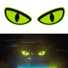 Adesivos de carro Thcbme Eye Yellow Night Safety Reflective x cm