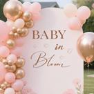 Adesivos de chá de bebê Bawusou Baby in Bloom Decalque Adesivos de chá de bebê Bawusou Baby in Bloom Decalque