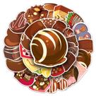 Adesivos de chocolate à prova d'água de grafite 50 unidades/lote
