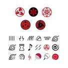 Adesivos De Cosplay NARUTO Akatsuki Nuvem Vermelha Deidara Pain Konnan Hidan Kakuzu Kisame Zed Tobi