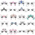 Adesivos de cristal Face Jewels SIQUK Mermaid Strass x20