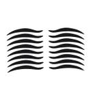 Adesivos de delineador Healifty Black 80 pares reutilizáveis à prova d'água Adesivos de delineador Healifty Black 80 pares reutilizáveis à prova d'água