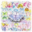 Adesivos de desenho animado, borboleta, desenhados à mão, estilo grafite x50