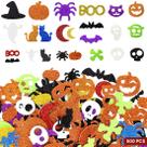 Adesivos de espuma Hidreas Halloween, autoadesivos, 500 unidades