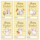 Adesivos de etiquetas para presente de Páscoa HandEasy 60 un. 9 x 5 cm