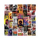 Adesivos De Grafite Pop De Música Rock 50 Peças - Decalques De PVC Modernos E Estilosos Para Laptop,