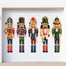 Adesivos de janela Cinrobiye Nutcracker, 5 peças de 32x105 cm Adesivos de janela Cinrobiye Nutcracker, 5 peças de 32x105 cm