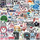 Adesivos de lacrosse à prova d'água Graff Vinyl 50 unidades/lote