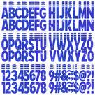 Adesivos de letras Metsyth Glitter Big Alphabet 2,5 polegadas 376 unidades
