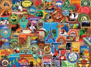 Adesivos de mala Jigsaw Puzzle Buffalo Games 1000 peças