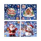 Adesivos De Natal Em Forma De Floco De Neve E Papai Noel Para Janelas, Decorações De Natal Para