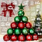 Adesivos de Natal para presépios de Natal Easma 45 PCS em vinil