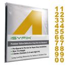 Adesivos de números de vinil iSyfix Reflective Yellow 12,7 cm (2 conjuntos)