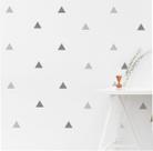 Adesivos De Parede 100 Triangulos 5cm Cinza Claro E Escuro