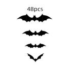Adesivos De Parede 3D De Morcego E Aranha Em PVC Preto, Decorações De Halloween, Acessórios Adesivos De Parede 3D De Morcego E Aranha Em PVC Preto, Decorações De Halloween, Acessórios