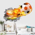Adesivos de parede 3D Soccer Creative Sports PVC 40x60cm