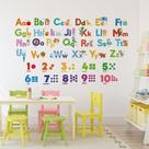 Adesivos de parede Alphabet & Numbers Educational ABC e 123