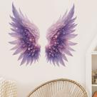 Adesivos de parede Angel Wings Dreamy Purple Feathered PVC 30x90cm Adesivos de parede Angel Wings Dreamy Purple Feathered PVC 30x90cm