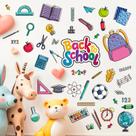 Adesivos de parede Back to School Cartoon Classroom PVC 40x59cm