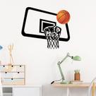 Adesivos de parede Basketball Hoop Sports Theme 37x32cm PVC