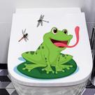 Adesivos de parede Cartoon Frog and Dragonfly para PVC de banheiro