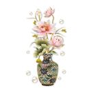 Adesivos de parede CNUSER 3D Flower removíveis em PVC impermeável Adesivos de parede CNUSER 3D Flower removíveis em PVC impermeável