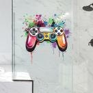 Adesivos de parede Colorful Game Controller Graffiti Splash