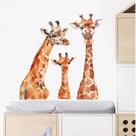 Adesivos de parede Creative Giraffe PVC Decalques para quarto de crianças