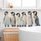 Adesivos de parede Cute Penguin Family Decalques autoadesivos de PVC Adesivos de parede Cute Penguin Family Decalques autoadesivos de PVC