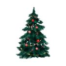 Adesivos De Parede De Árvore De Natal Verde Profundo De 95cm De Altura Para Decoração De Sala De