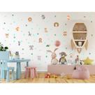 Adesivos de Parede Decorativa Infantil Safari Aquarela