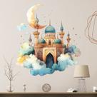 Adesivos de parede Dream Castle Moon Clouds PVC 39x40cm Fantasy Adesivos de parede Dream Castle Moon Clouds PVC 39x40cm Fantasy
