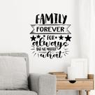 Adesivos de parede em PVC removíveis Family Forever 40x39cm Adesivos de parede em PVC removíveis Family Forever 40x39cm