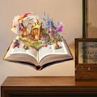 Adesivos de parede Fairy Tale Book 3D Scene Wallpaper 29,5 x 29,5 cm Adesivos de parede Fairy Tale Book 3D Scene Wallpaper 29,5 x 29,5 cm
