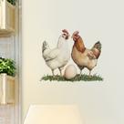 Adesivos de parede Farmhouse Rooster Vintage Chicken 40x50cm PVC