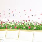 Adesivos de parede Flower Grass Decalques autoadesivos de PVC